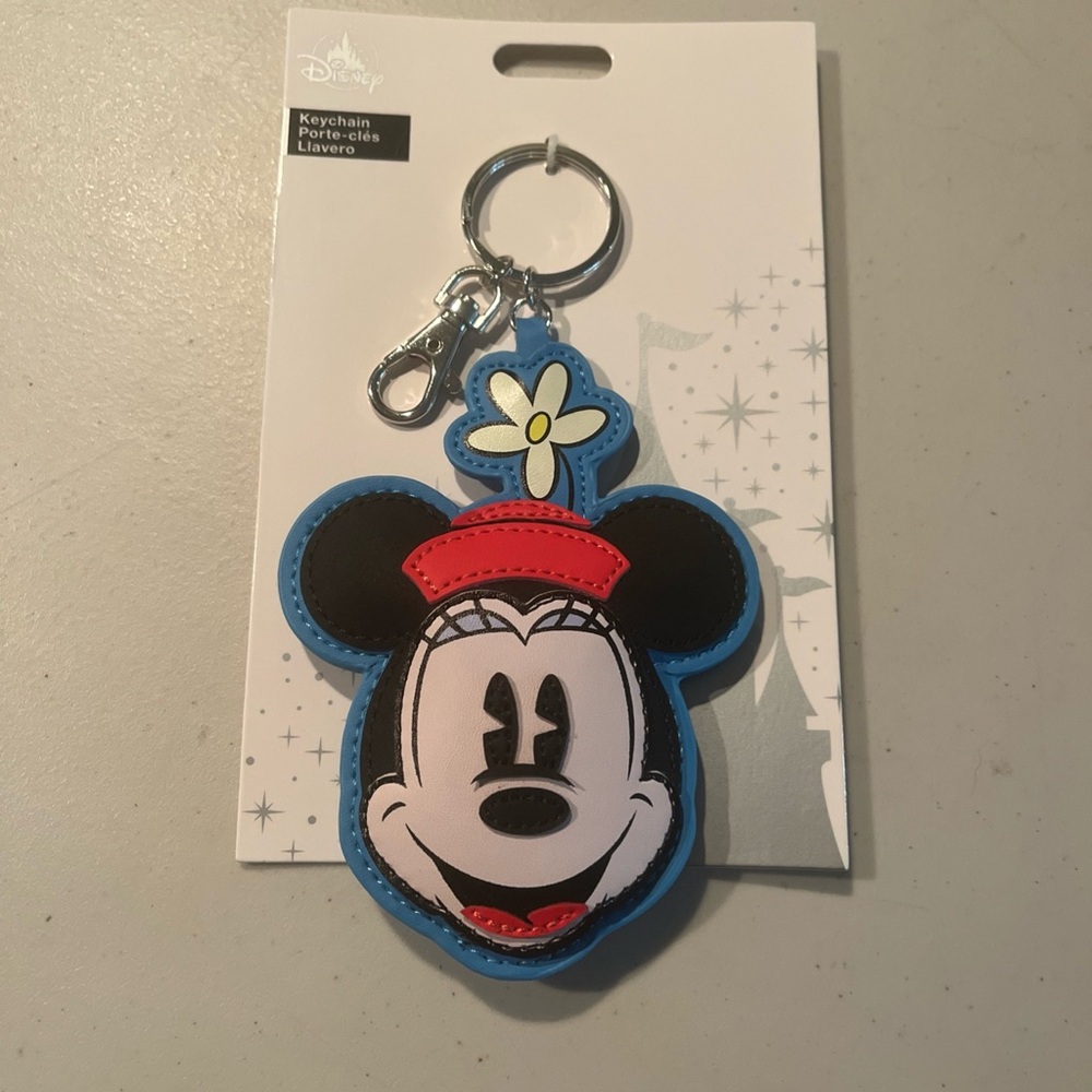 Disney Mickey Mouse Keychain - Black, Blue, Red